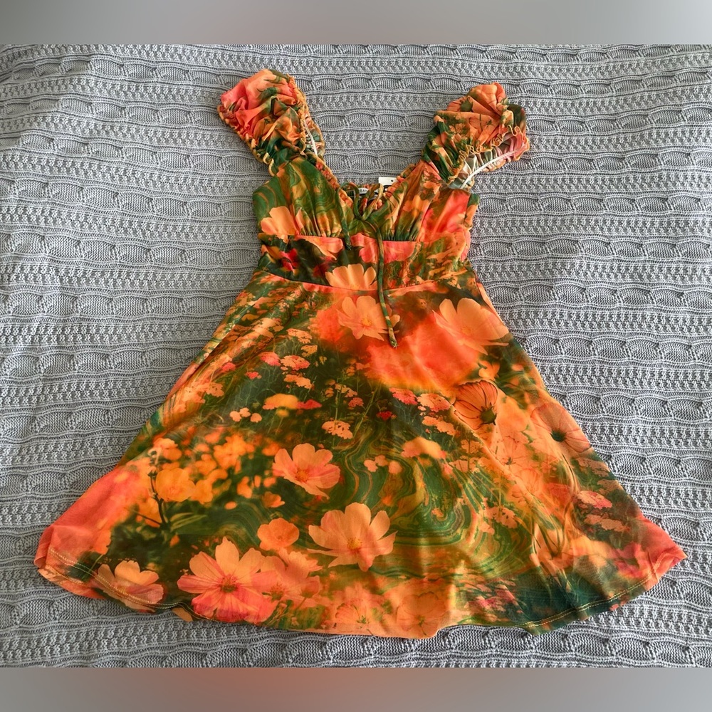 Urban outfitters orange floral NWT